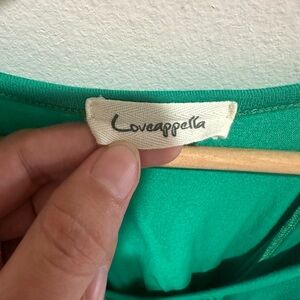 Loveappella blouse dolman/flutter sleeve